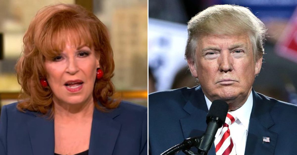 Joy Behar and Donald trump