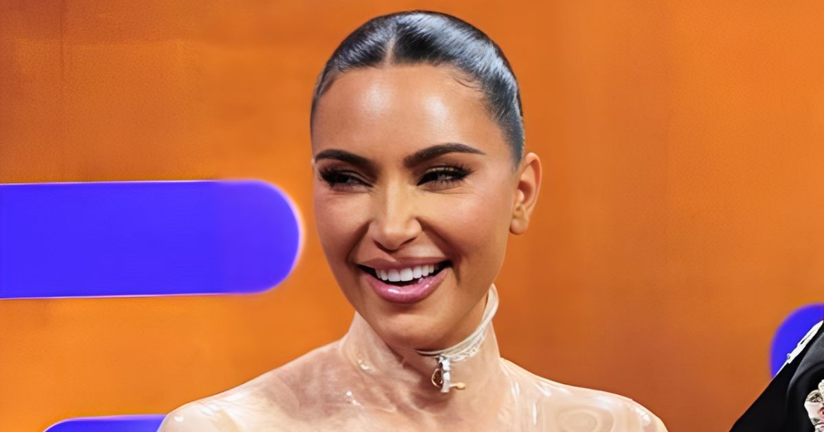 Kim Kardashian speaking on The Graham Norton Show about her law career ambitions