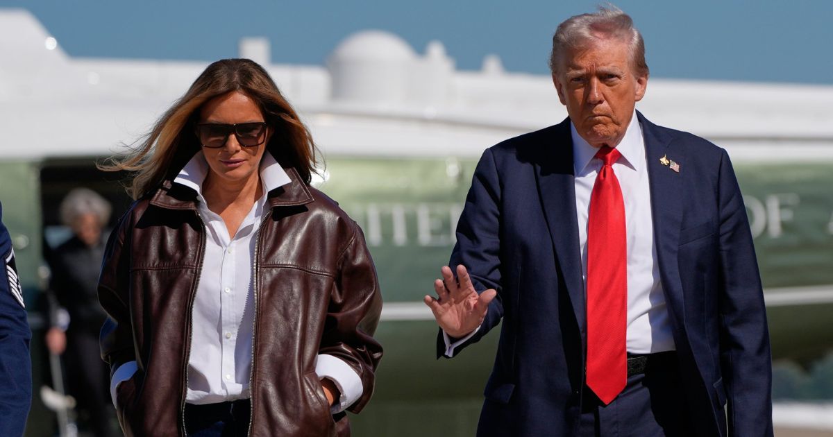 Melania and Donald Trump at 250 years of Navy