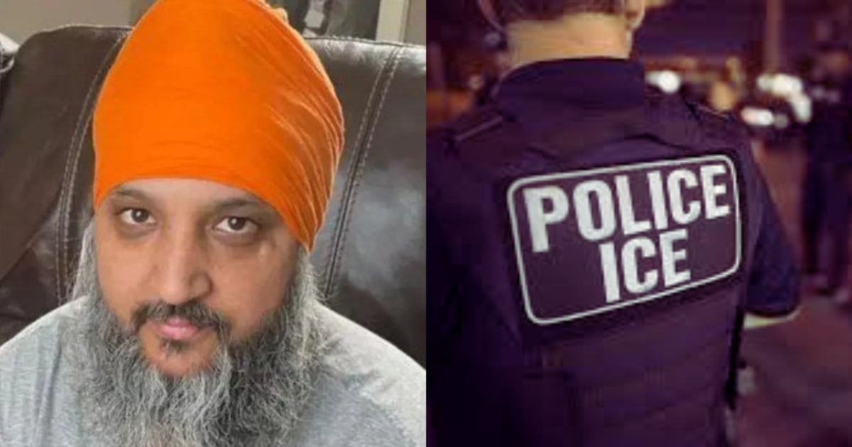 Paramjit Singh was detained by ICE authorities at Chicago’s airport while returning from a trip to India. (left- @shorts_91|X.com)and (right- via .getarchive.net).