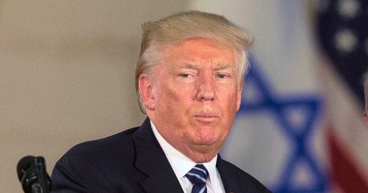 President Donald Trump during a White House meeting days before his blocked National Guard order to Portland