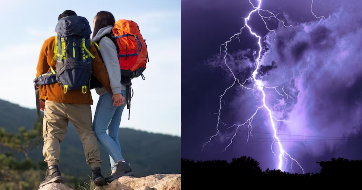 Rescue teams later assisted injured hikers after a lightning strike on Humphreys Peak in Arizona