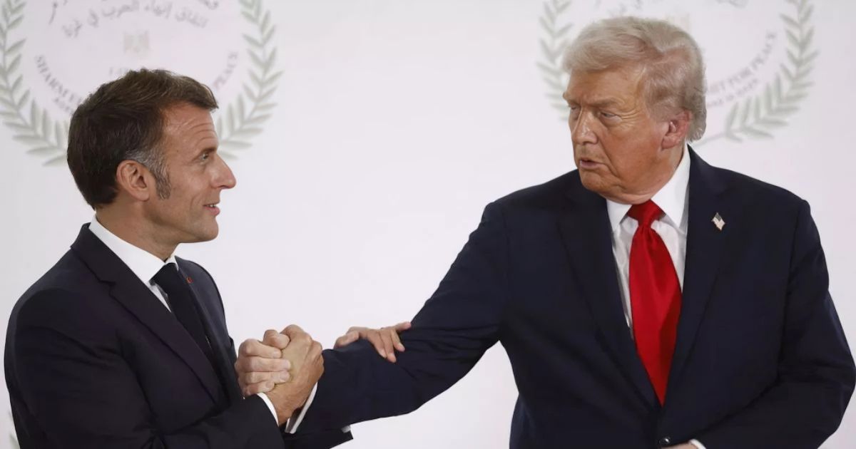 Emmanuel Macron and Donald Trump