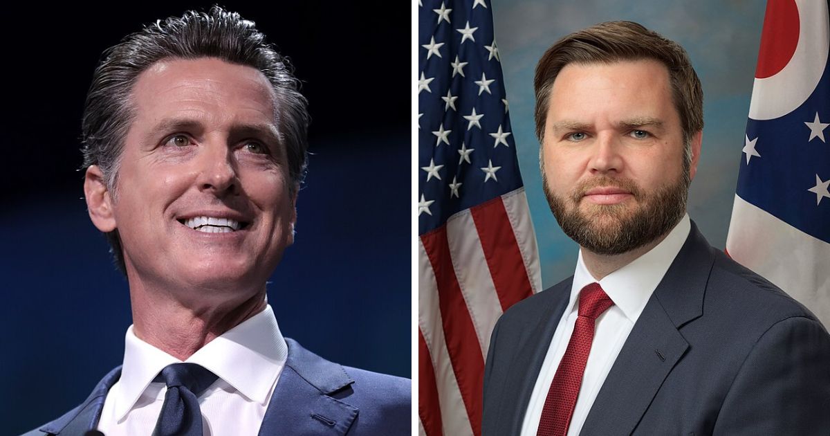 Gavin Newsom and JD Vance