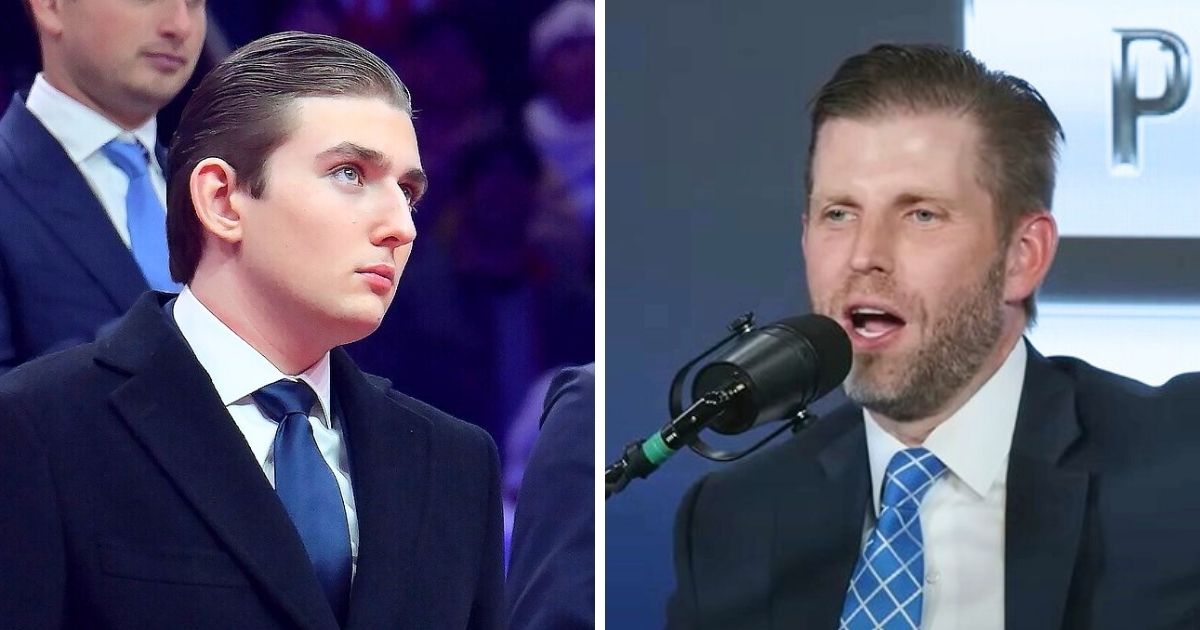 Barron Trump and Eric Trump