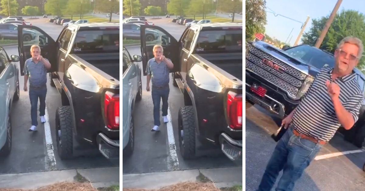 Racist man attacks Black Woman